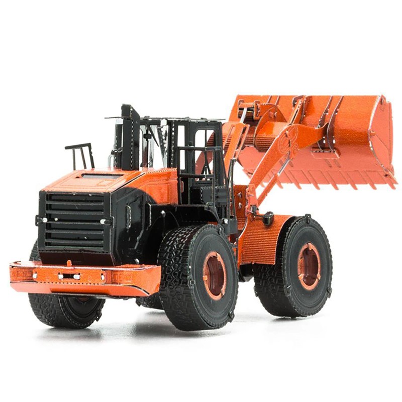 DCD Model Kit Wheel Loader in Orange and Black Metal