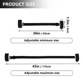 One Piece Elastic Ski Bands Velcro Strap Nylon Soft Snowboard Back Shoulder Strap Comfortable Ski Boot Carrier Strap for Adults Skiing Accessories