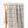 Cozy Bliss Luxury Super Soft Striped Faux Fur Throw Blanket