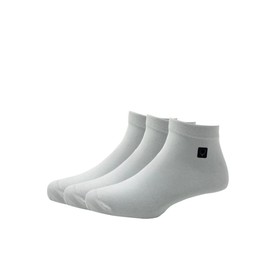Allen Solly Men's Cotton Ankle Length Socks (Pack of 3) - White, White, One Size