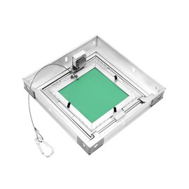 QWORK® Inspection flap drywall 15 x 15 cm, aluminium frame drywall plasterboard 12.5 mm
