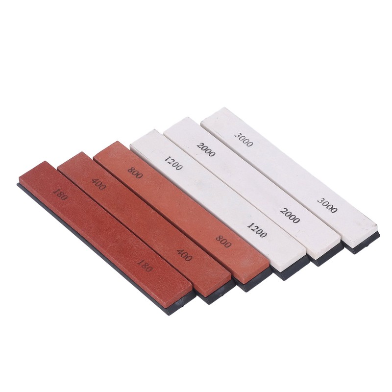 6PCS Knife Sharpening Stone 180 400 800 1200 2000 3000