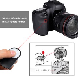 OTOTEC RC-6 IR-Fernbedienung, kabellos, kompatibel mit Canon 650D, 70D, 700D, 60D, 5D2, 800D, Ersatz-Fernauslöser, Infrarot-Kameraauslöser, 2 Stück
