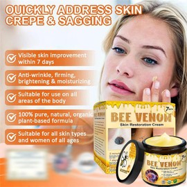 Bee Venom Skin Restoration Cream,Natural Bee Venom Comprehensive Cream,Effectively Firms skin and Reduces Imperfections Anti-Wrinkle Moisturizing for All skin Typess (2PCS)