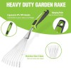 WORKPRO 16" Hand Rake Small Garden Hand Tool for Gardening