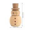 Wood Aromatherapy Diffuser Snowman Shape Portable Waterless Fireless Essential Oil
