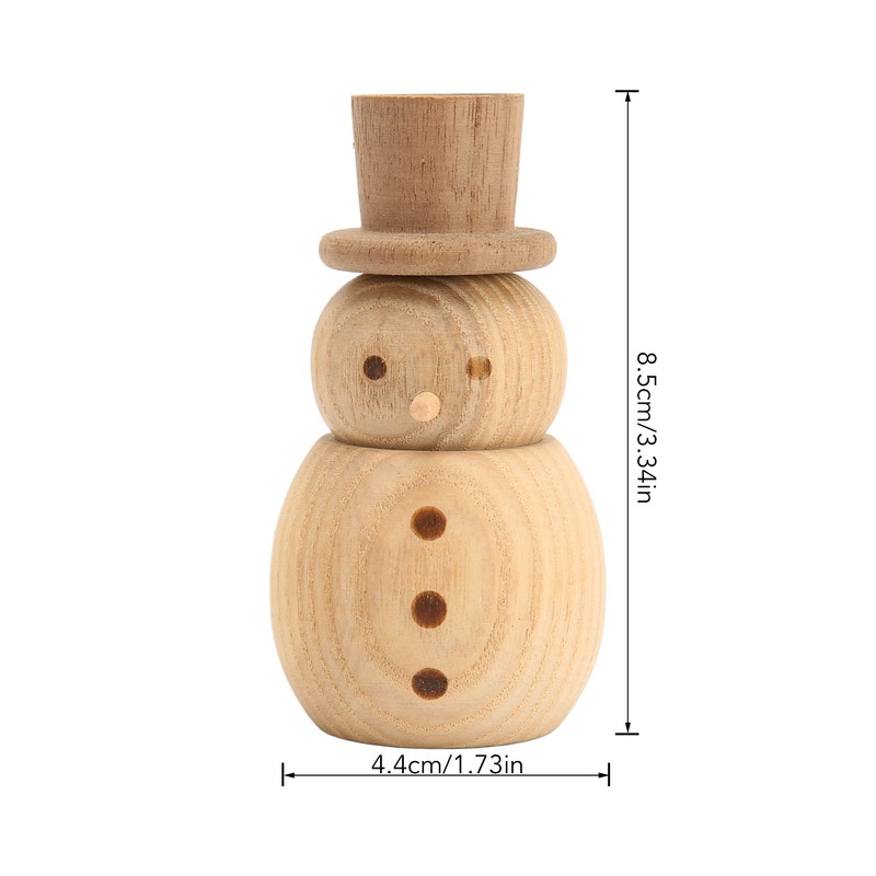 Wood Aromatherapy Diffuser Snowman Shape Portable Waterless Fireless Essential Oil