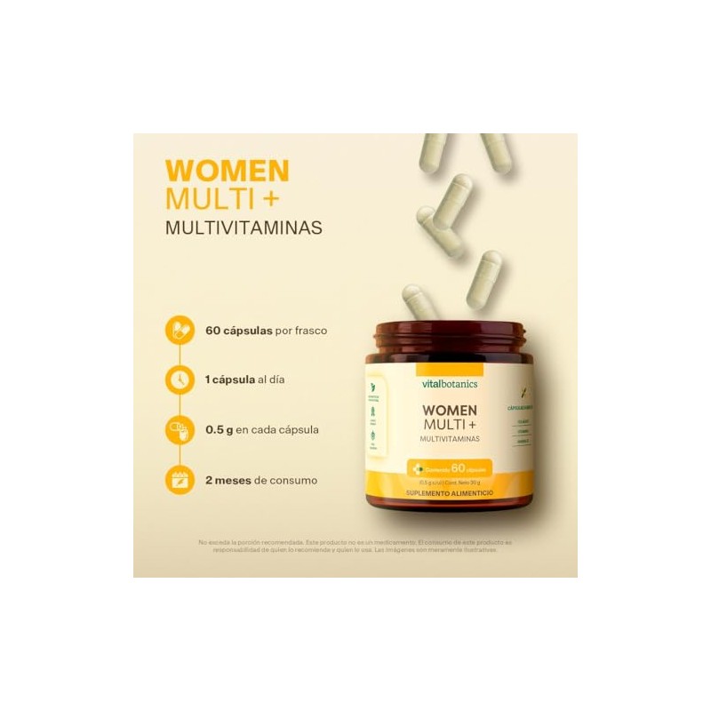Vitaminas Mujer Colageno Hidrolizado Acido Folico Biotina Complejo Zinc Calcio