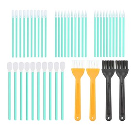 SHULLIN 44 Pcs Industrial Cotton Swabs Sponge Swabs Anti-Static Cotton Swabs Long Swabs Cleaning Brush Static Removal Brush Nylon Multi-Use Brush Anti-Static Cleaning Brush Dust Cleaning Brush Crevice