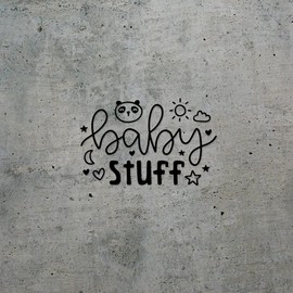 Decal Stickers of Baby Stuff (Black) (Set of 2) Premium Waterproof Vinyl Decal Stickers for Laptop Phone Accessory Helmet Car Window Mug Tuber Cup Door Wall Decoration - BICVER1c22441BLW19Y24