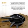 Evaco Cast Aluminum Non-Stick Omelet Pan 9.5" ES024-BIH, Induction Ready,
