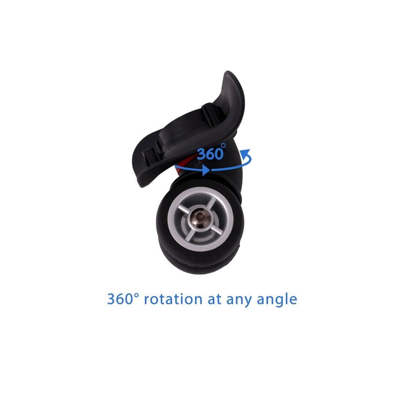 itdegno 2 x Universal Luggage Suitcase Replacement Wheel Wheel Axles