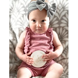 Wooden Baby Monthly Milestone Circles, 16 Full Set Milestone Markers