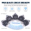 Glarks 30Pcs 5A 10A 15A 20A 30A Circuit Breakers Thermal