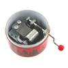 Round Hand-cranked Musical Box/Music Box Made of Reinforced Cardboard -
