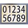 yupo Number Seal Sticker PP Treatment 10 Piece (33x66 mm/One X Each