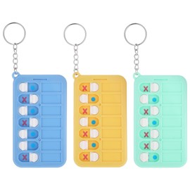JIYIN 3 Pcs Reminder Board for The Elderly, ADHD Tools for Kids and Adults, Portable Visual Daily Schedule for Kids, Detachable Daily Task Planning Pad with Keychainant List Cards Stickers