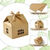 KitBeads 20Pcs 2 Colors House Gift Boxes Cardboard Treat Present