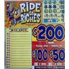Ride to Riches $200 Bingo Pull Tab Game, Seal Card