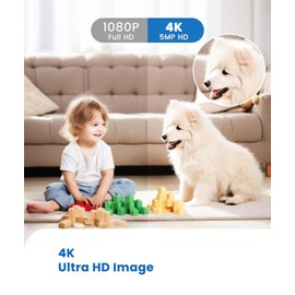 RXIMA 4K Indoor Security Camera Wireless WiFi Mini Home HD Small House Outdoor Cameras Nanny Cam Portable Tiny Security Cams Motion Detection Night Vision,150 Angle, or No Need WiFi Camera