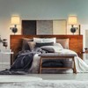 GOODATE ENCOMLI Dimmable Plug in Wall Sconces, Swing Arm Wall