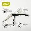 True Brands TrueTap Double Hinged Waiters Corkscrew, Top-notch Stainless Steel