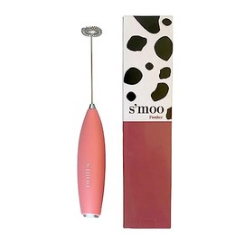 S'moo Electric Whisk frother, Operator Pink Handheld Electric Whisk, For Milk Frother, Foam Maker for Protein, lightweight electric milk frother for Coffee, Lattes, Matcha