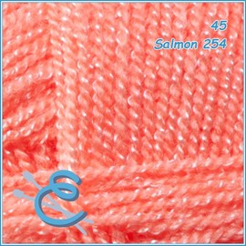 OMEGACRYS [100grs] - by Omega - Fine Crystal Yarn Great for All Crafts - Color 45-Salmon 254