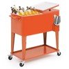 MADOG 80-qt Rolling Cooler on Wheels Outdoor Backyard Bar Ice