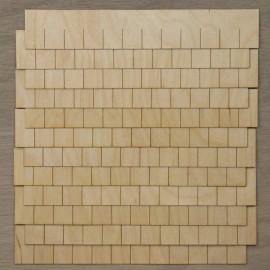 Greenleaf Dollhouses Rectangular Style Miniature Dollhouse Shingles - 1:12 Scale Laser Speed Strips