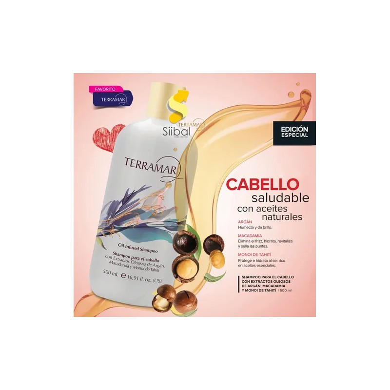 Oleo, Shampoo Y Mascarilla Argán Y Macadamia Terramar 500ml