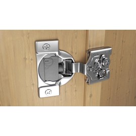 Berta 30-Pack, 1/2" 4D Overlay Soft Close Concealed Hinges for Face Frame Door, Control Closing Speed, Smooth Slow Self Close Hinges, Satin Nickel, 105° Open Angle Stainless Steel Cabinet Hinges