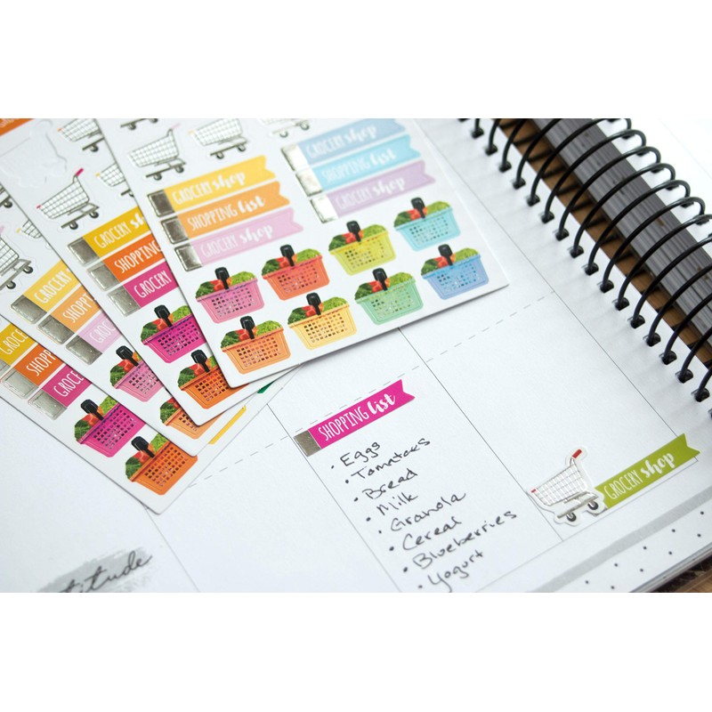 Paper House Productions SET-0008 Functional Icons Planner Bundle-Includes 28 Sheets