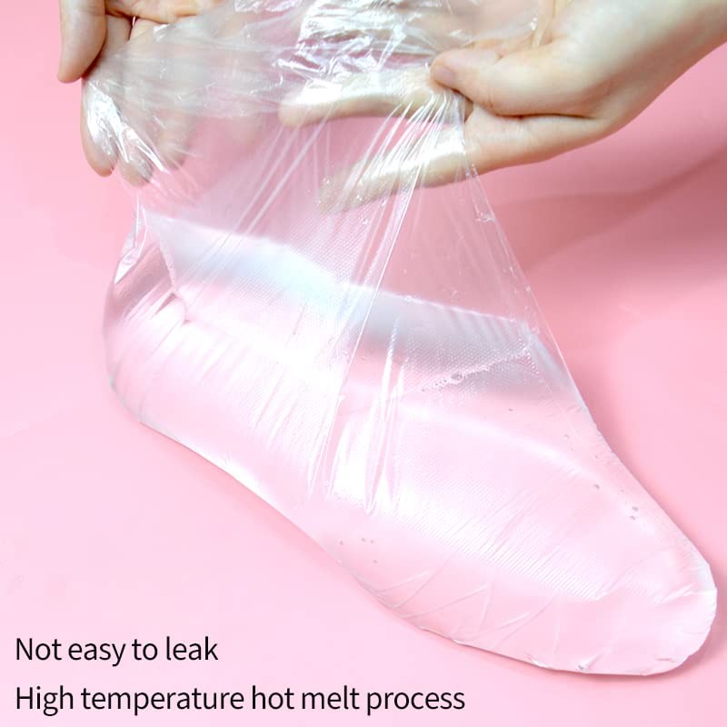 100Pcs or 200Pcs Clear Plastic Disposable Bath Foot Cover Pedicure