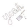 LED Neon Sign Yeah Shape Wall Decor Neon Night Light