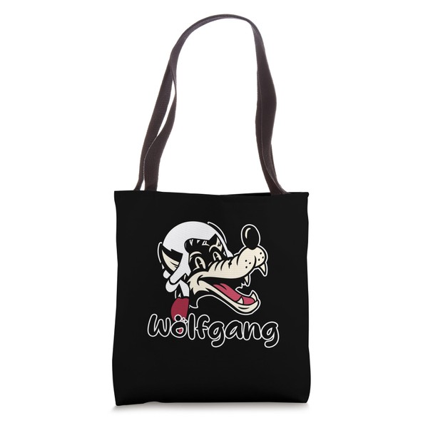 A Cartoon Wolf Name Wolfgang With Mozart 18th Century Wig