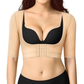 BRABIC Women’s Shapewear Tops Post Surgery Compression Sleeve for Arm Shaper(Beige, XX-Large)