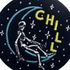 Drunk On The Chill Moon Patch Embroidered Applique Iron On