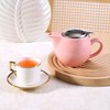 Auxmeware - Small Ceramic Teapot With Stainless Steel Infuser For