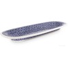 Original Bunzlauer Keramik Servierplatte 37,4x13,4x3,0 cm, Dekor 120