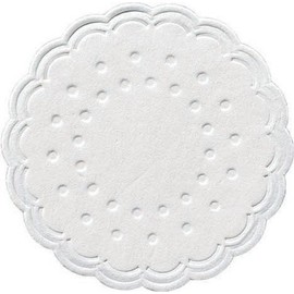 Duni Coasters 8-Ply Tissue Plain White Diameter 7.5 cm Pack of 250