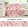 BEDELITE Fleece Blanket Twin Blanket for Bed Couch, 3D Jacquard
