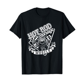 Hot Rod Garage America USA Retro Car Vintage Motorsport T-Shirt