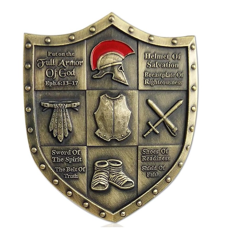Put On The Whole Armor of God Challenge Coin Eph