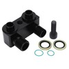 KIMISS AC Compressor Fitting Kit, for Ford LSX LS1, 90°