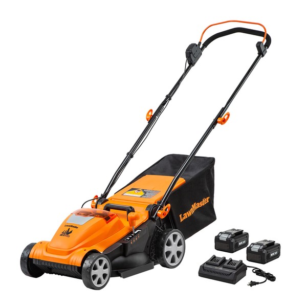LawnMaster CLMF4815E 48V MAX* 15-inch Brushless Cordless Mower with 2X24V