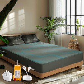 Grounding Fitted Sheets Queen Size, Grounding Sheet Earth Connected Bedding,10% Pure Silver Fiber and 90% Ultra Soft Cotton