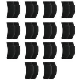 14 Pairs Volleyball Knee Pads Medium Black Soft Breathable Knee Braces for Men Women Dancers Yoga Running Football Skating Cycling Wrestling