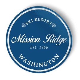 Squiddy Mission Ridge Washington - Vinyl Sticker Decal for Phone, Laptop, Water Bottle (2.5" Tall)