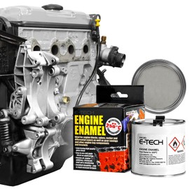 E-TECH Engine Enamel - 250ml Brush-on paint (Silver)